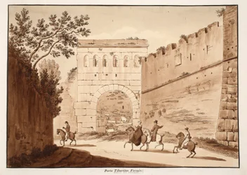 Das Porta Tiburtina, geschlossen, 1833
